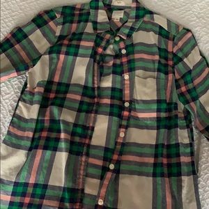 J Crew plaid shirt